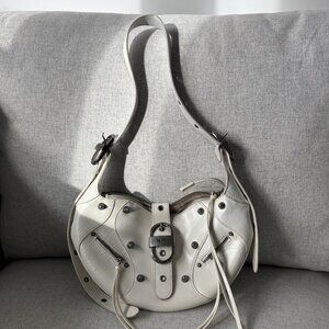 JW PEI Tessa Crushed Shoulder Bag Vegan Leather Color: White (O $142)